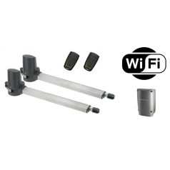   Powertech PW200 kétszárnyú kapunyitó SZETT beépített wifis egységgel