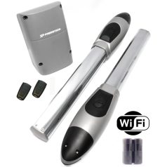   Powertech PW230 kétszárnyú kapunyitó FULL szett + beépített wifis egységgel, fotocellával