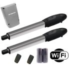 Powertech PW330 kétszárnyú kapunyitó FULL szett + beépített wifis egységgel, fotocellával